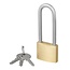 ProPlus Hangslot lang - messing - 40 mm - inclusief 3 sleutels