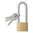 ProPlus Hangslot lang - messing - 40 mm - inclusief 3 sleutels