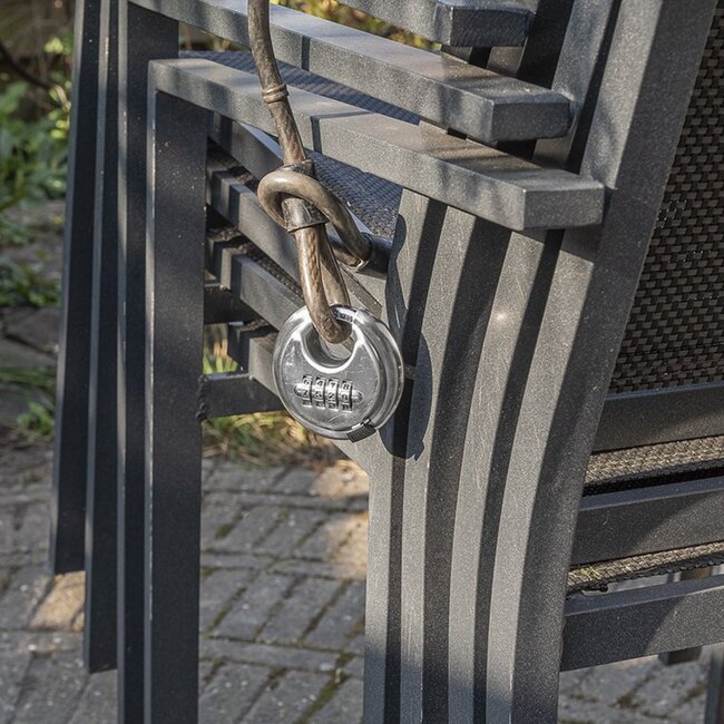 ProPlus Rond discusslot - 4-cijfercombinatie - gehard staal - Ø 70 mm