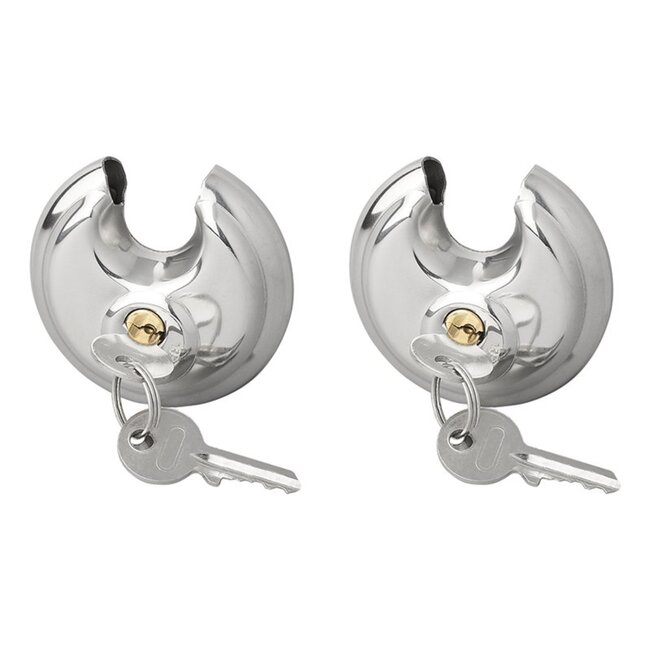 ProPlus Discusslot - Rond - Gelijksluitend - Ø 70 mm - 2 stuks - Roestvaststaal