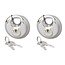 ProPlus Rond discusslot - 70 mm - gelijksluitend - roestvaststaal - 2 stuks