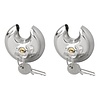 Pro Plus Discusslot - Rond Hangslot - Ø 70 mm - Gelijksluitend- 2 stuks Pro Plus Discusslot - Rond Hangslot - Ø 70 mm - Gelijksluitend- 2 stuks