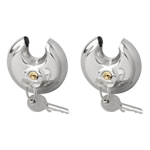 Pro Plus Discusslot - Rond Hangslot - Ø 70 mm - Gelijksluitend- 2 stuks Pro Plus Discusslot - Rond Hangslot - Ø 70 mm - Gelijksluitend- 2 stuks