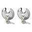 ProPlus Rond discusslot - 70 mm - gelijksluitend - roestvaststaal - 2 stuks