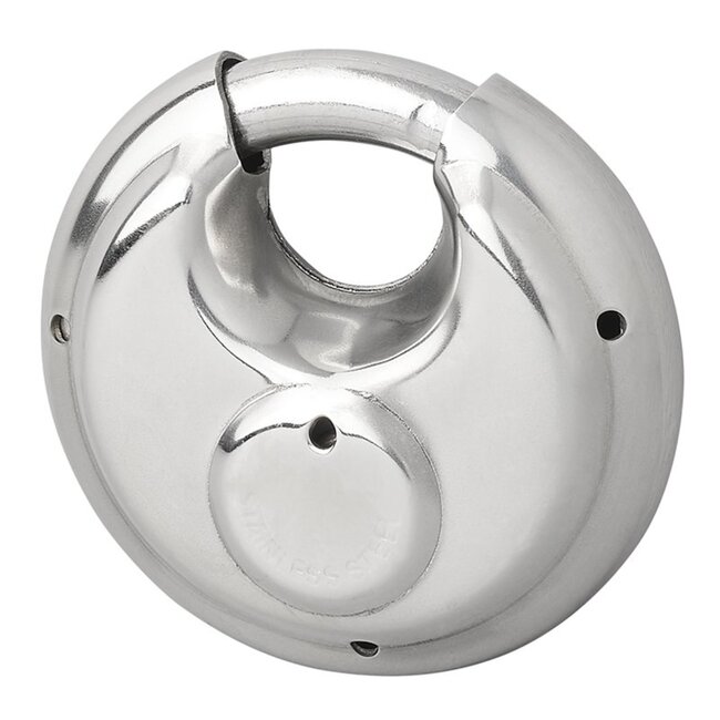 ProPlus Rond discusslot - gehard staal - 70 mm - inclusief 3 sleutels - zilver