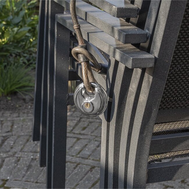 ProPlus Rond discusslot - gehard staal - 70 mm - zilver - inclusief 3 sleutels