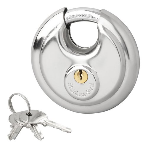 Pro Plus Discusslot - Rond Hangslot - Ø 90 mm - Gehard Staal Pro Plus Discusslot - Rond Hangslot - Ø 90 mm - Gehard Staal