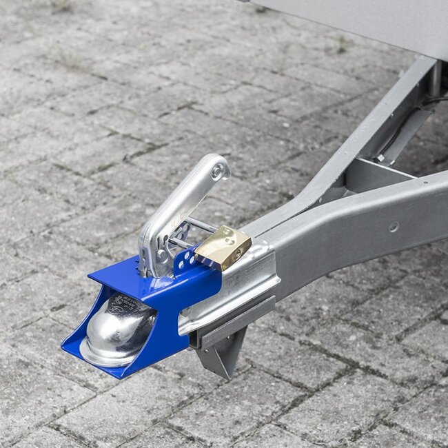 ProPlus Koppelingsslot met hangslot - diefstalpreventie - eenvoudig te monteren - blauw - inclusief 3 sleutels