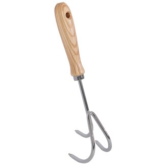 Talen Tools Handkrabbertje - 3 tands - 12.5 cm - Gewaxt Hout