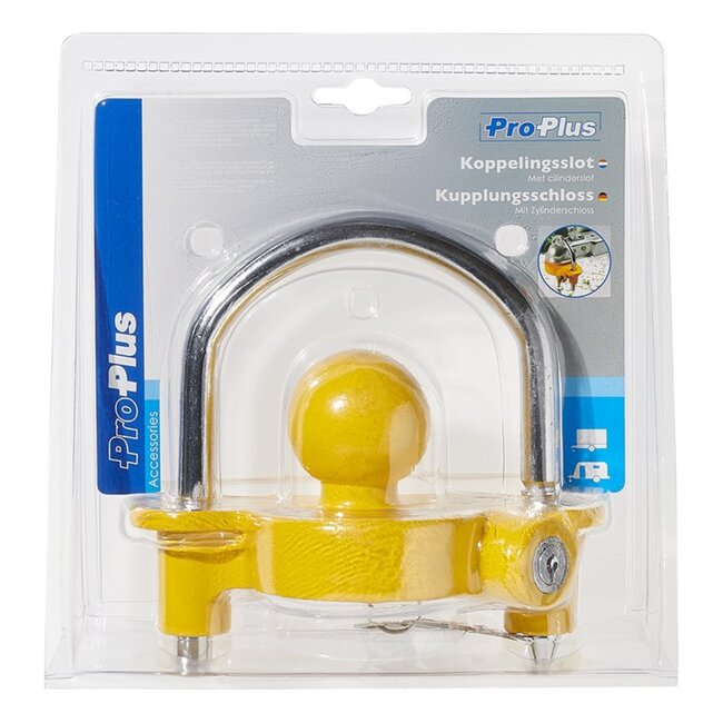 ProPlus Koppelingsslot - instelbare beugel - cilinderslot - Ø 50 mm - compact ontwerp
