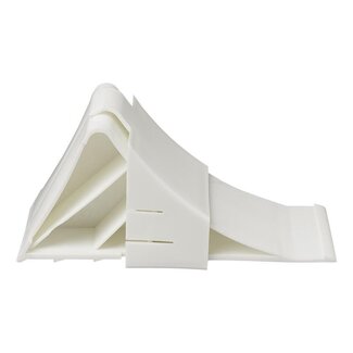 ProPlus Wielkeg met houder - kunststof - 220 x 100 x 90 mm - wit