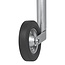 ProPlus Opklapbaar neuswiel voor aanhanger - metalen velg - rubberband 200 x 50 mm - Ø 48 mm