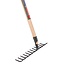 Talen Tools Gesmede Tuinhark - 30 cm - Zonder Steel