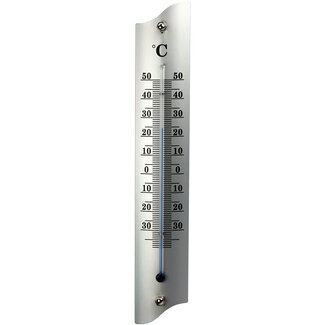 Talen Tools Compacte Metalen Buitenthermometer - 22 cm - Weerbestendig