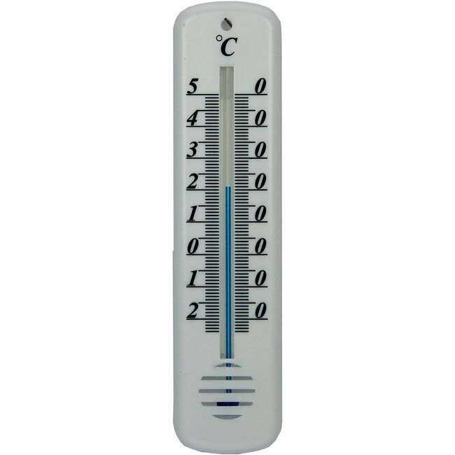 Talen Tools Kunststof Thermometer voor Buiten - 14 cm - Wit