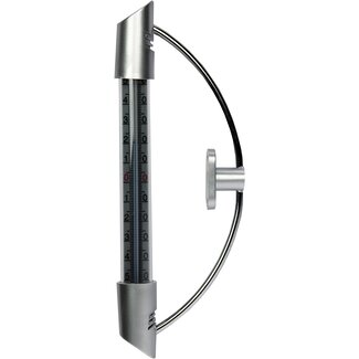 Talen Tools Raamthermometer met Metal Look - 23 cm - Kunststof Talen Tools Raamthermometer met Metal Look - 23 cm - Kunststof