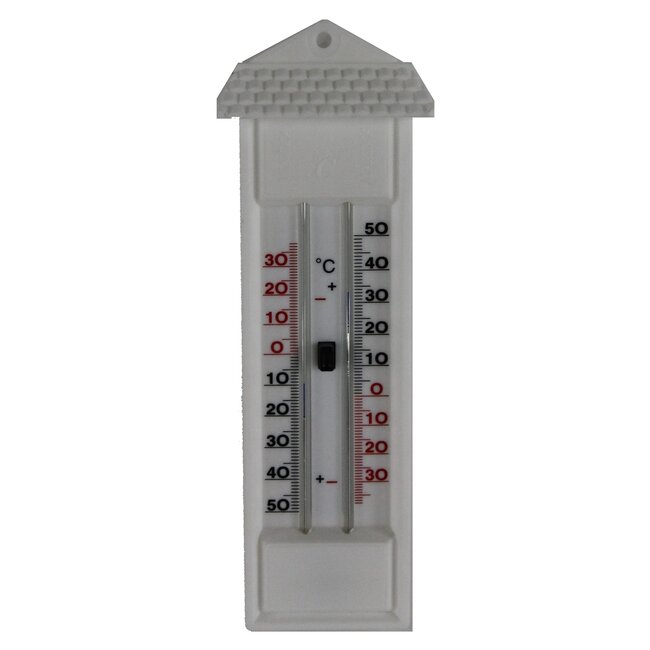 Talen Tools Min/Max Buitenthermometer - Wit Kunststof - 22,5 cm