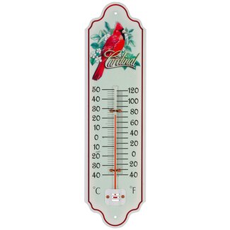 Talen Tools Metaal Vogel Thermometer - 28 cm - Voor Buitentemperatuur