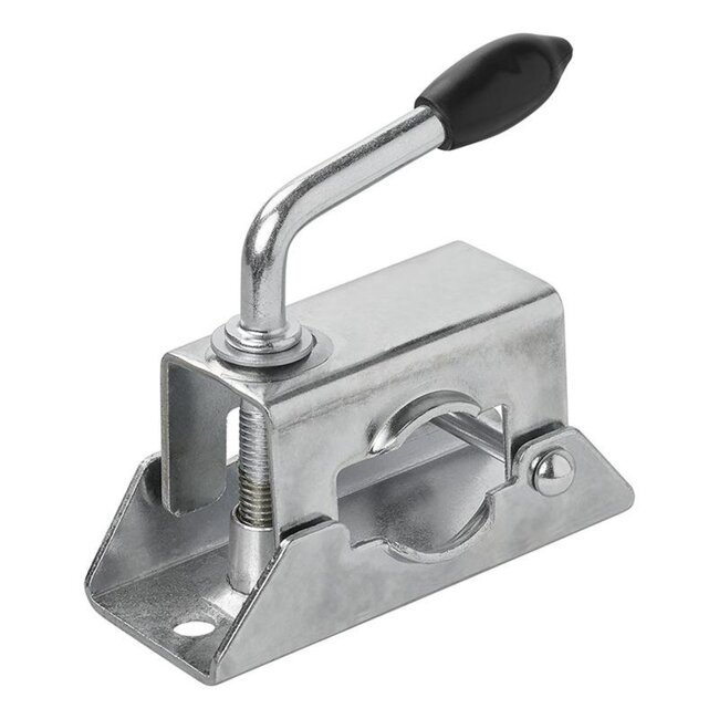 ProPlus Klem voor neuswielen of steunpoten - gegalvaniseerd staal - traploos instelbaar - Ø 35 mm