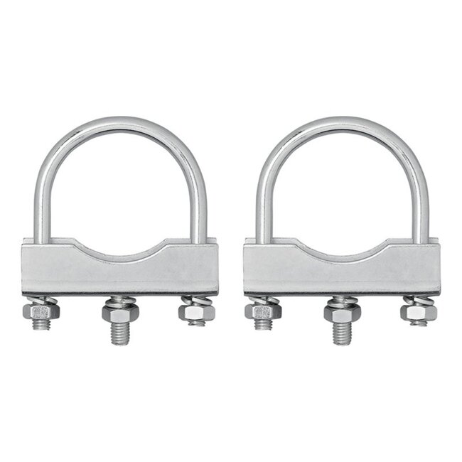 ProPlus U-beugel voor neuswielklem - staal - zilver - 60/70 mm - set van 2