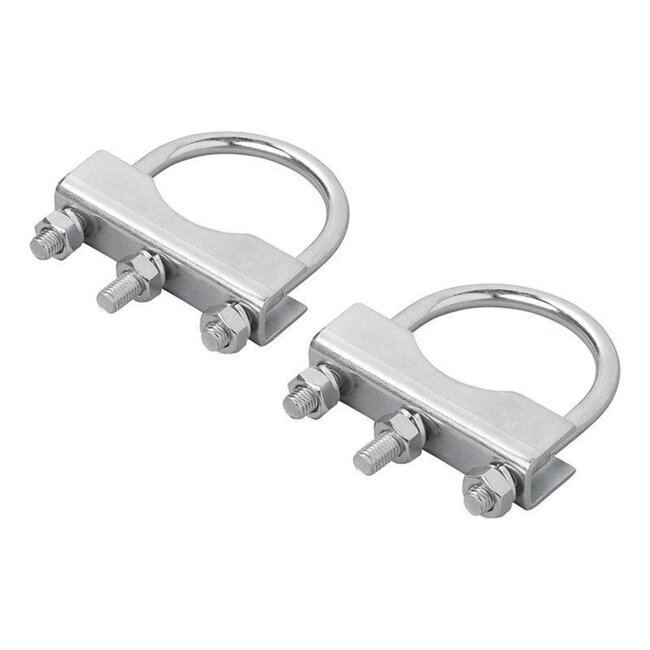 ProPlus U-beugel voor neuswielklem - staal - zilver - 60/70 mm - set van 2