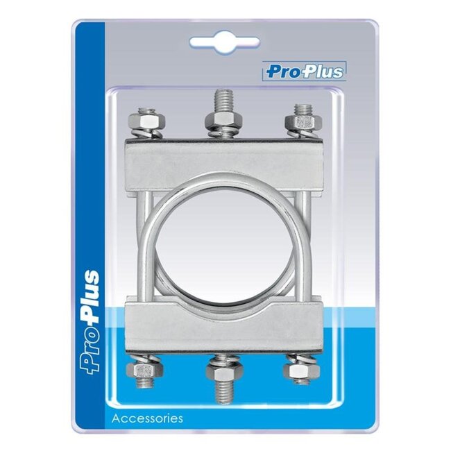ProPlus U-beugel voor neuswielklem - staal - zilver - 60/70 mm - set van 2