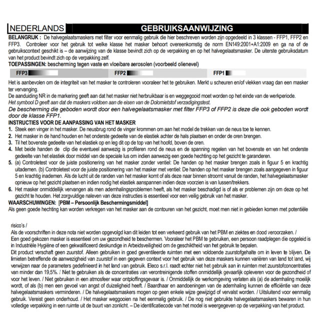 Silverline stofmaskers FFP2 met uitademventiel - plat vouwbaar - wegwerp - EN149 - 25 stuks - bouw en metaalbewerking