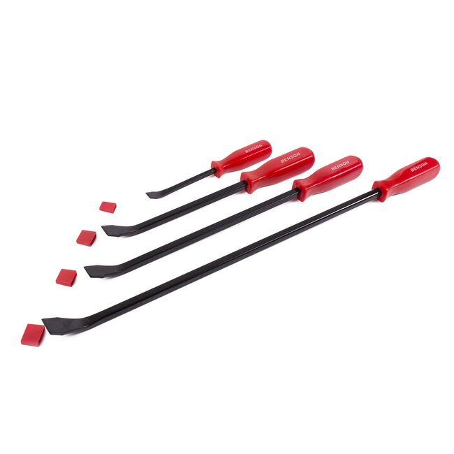 Benson Breekijzer set - 5 delig - gehard staal - heavy duty handvaten - zwart gelakt