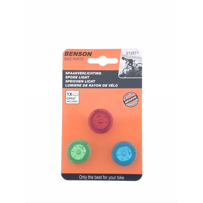 Benson LED spaakverlichting - 3 standen - 3 kleuren - Ø 25 mm - set van 3