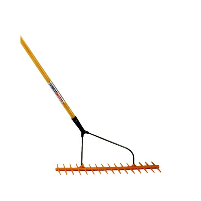 Talen Tools Polyhark - Schuin - Zonder Steel - 16 Dubbele Tanden - 640 mm Werkbreedte