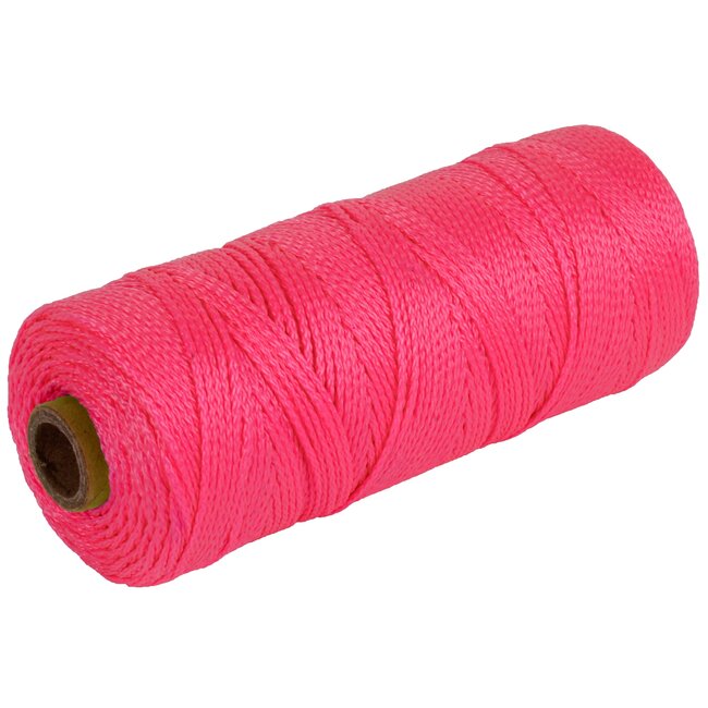 Talen Tools Touw Metselkoord - Uitzetkoord Roze - Ø 1.5 mm x 200 meter