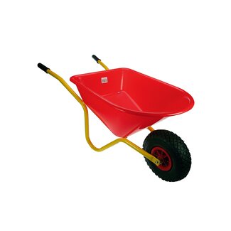 Talen Tools Kinderkruiwagen 35 liter Geel - Rood met Metalen Onderstel