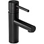 REA Laag model wastafelkraan - mat zwart - modern design - messing - 180 mm hoog