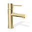 REA Lage wastafelkraan - glanzend goud - eengreeps - messing - 180 mm hoog