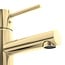 REA Lage wastafelkraan - glanzend goud - eengreeps - messing - 180 mm hoog