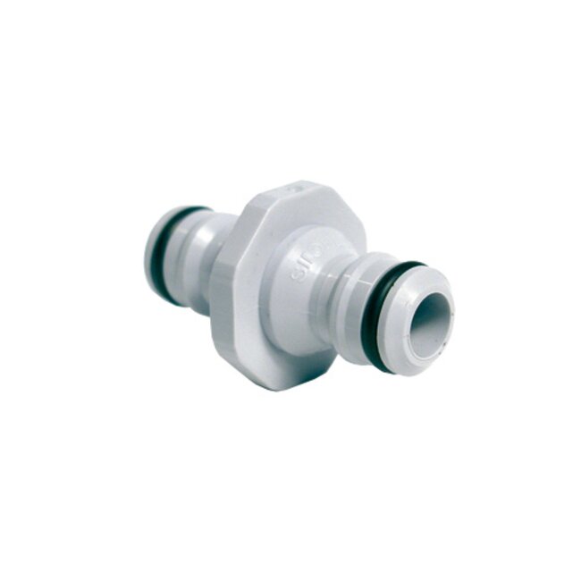Talen Tools Tuinslang Koppeling - Dubbele Nippel - PVC - Voor Tuinslangen en Apparaten