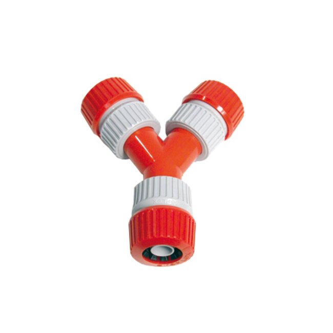 Talen Tools Y-Vertakking met Slanghouders - PVC - Voor Tuinslangen en Kranen