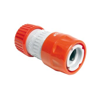 Talen Tools Snelkoppeling met Stop en Slanghouder - Voor Tuinslang Ø 12-18 mm