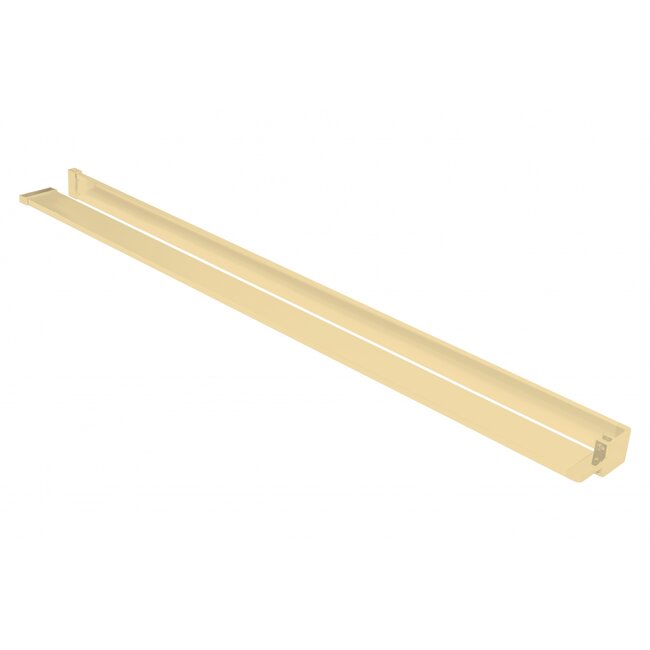 REA Inkortbaar handdoekrek met planchet - glans goud - 120 cm - luxe badkameraccessoire