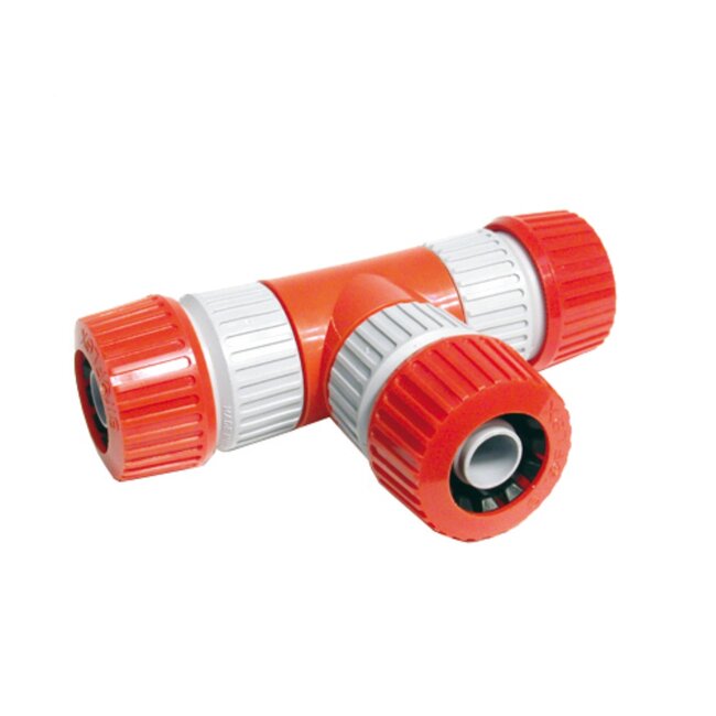 Talen Tools T-Vertakking - PVC Ø 12-18 mm – Verbind Twee 1/2" Tuinslangen Efficiënt