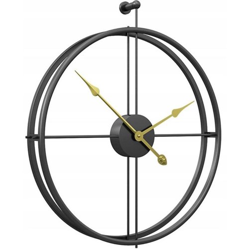 REA Metalen Wandklok - Modern - Ø 60 cm - Mat Zwart REA Metalen Wandklok - Modern - Ø 60 cm - Mat Zwart