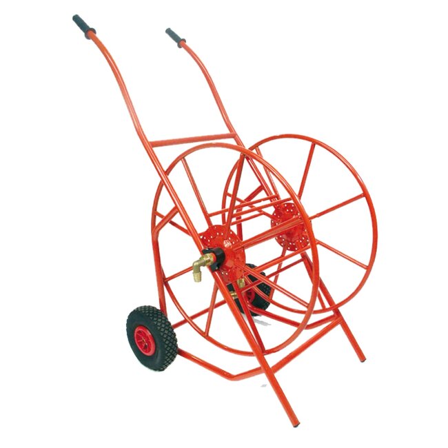 Talen Tools Professionele Haspel – Buisframe en Luchtbanden – Geschikt voor 100 Meter 1" Tuinslang