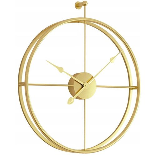 REA Metalen Wandklok - Modern - Ø 60 cm - Mat Goud REA Metalen Wandklok - Modern - Ø 60 cm - Mat Goud