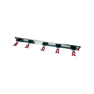 Talen Tools Bruns Gereedschapsrail - 75 cm Rail met 5 Klemmen
