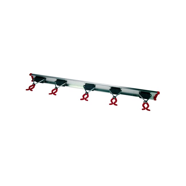 Talen Tools Bruns Gereedschapsrail - 75 cm Rail met 5 Klemmen