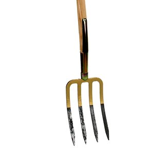 Talen Tools Spitvork Zwaar – 4 Tands – 85 cm – Essenhout – Voor Klei en Zandgrond