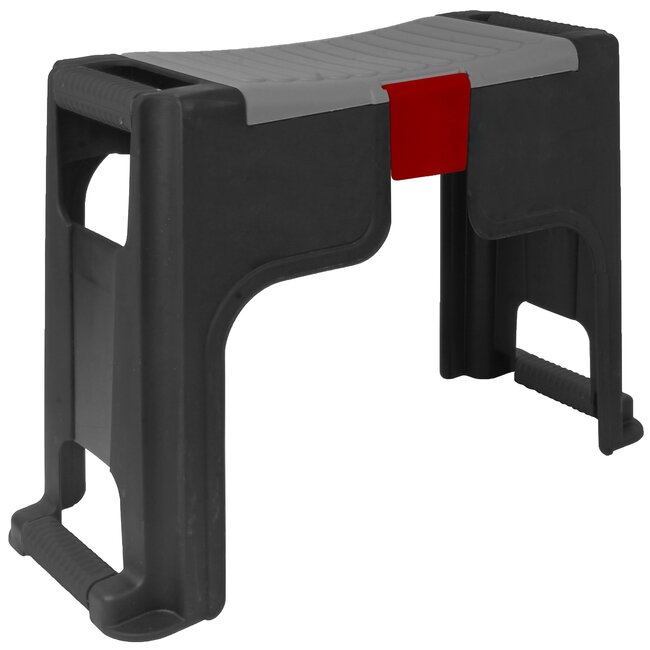 Talen Tools Tuinwerkbankje - Kunststof - 57 x 28 x 38 cm - Zwart