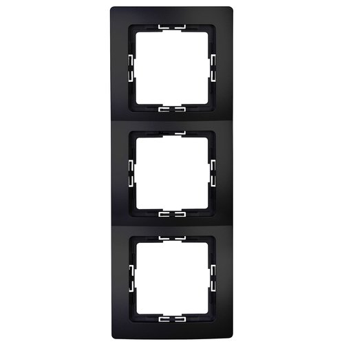 Kopp Paris Afdekraam - 3 Voudig - 220 x 83 x 10 mm - Mat Zwart Kopp Paris Afdekraam - 3 Voudig - 220 x 83 x 10 mm - Mat Zwart