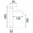 REA Hoog model wastafelkraan - glans goud - luxe uitstraling - messing - eengreeps - 280 mm hoogte