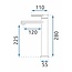 REA Hoog model wastafelkraan - mat zwart - eengreeps - messing - 280 mm hoogte